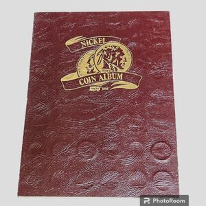 Vintage Nickel Coin Album by Treat 2505 Buffalo Nickels and Jefferson Nickels